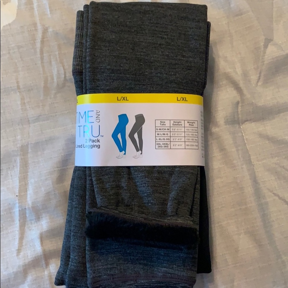 Plush lined legging 2pk